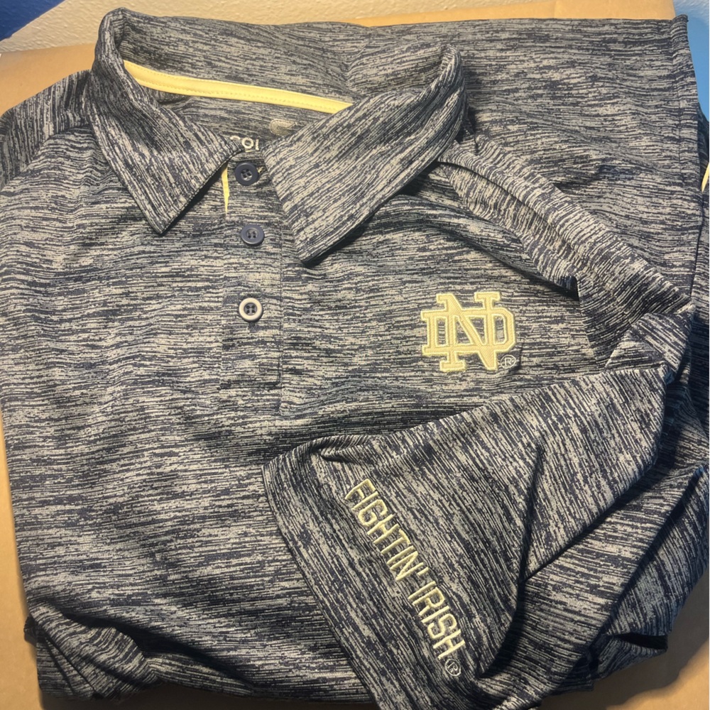 Notre Dame Fighting Irish Mens Polo Shirt Medium